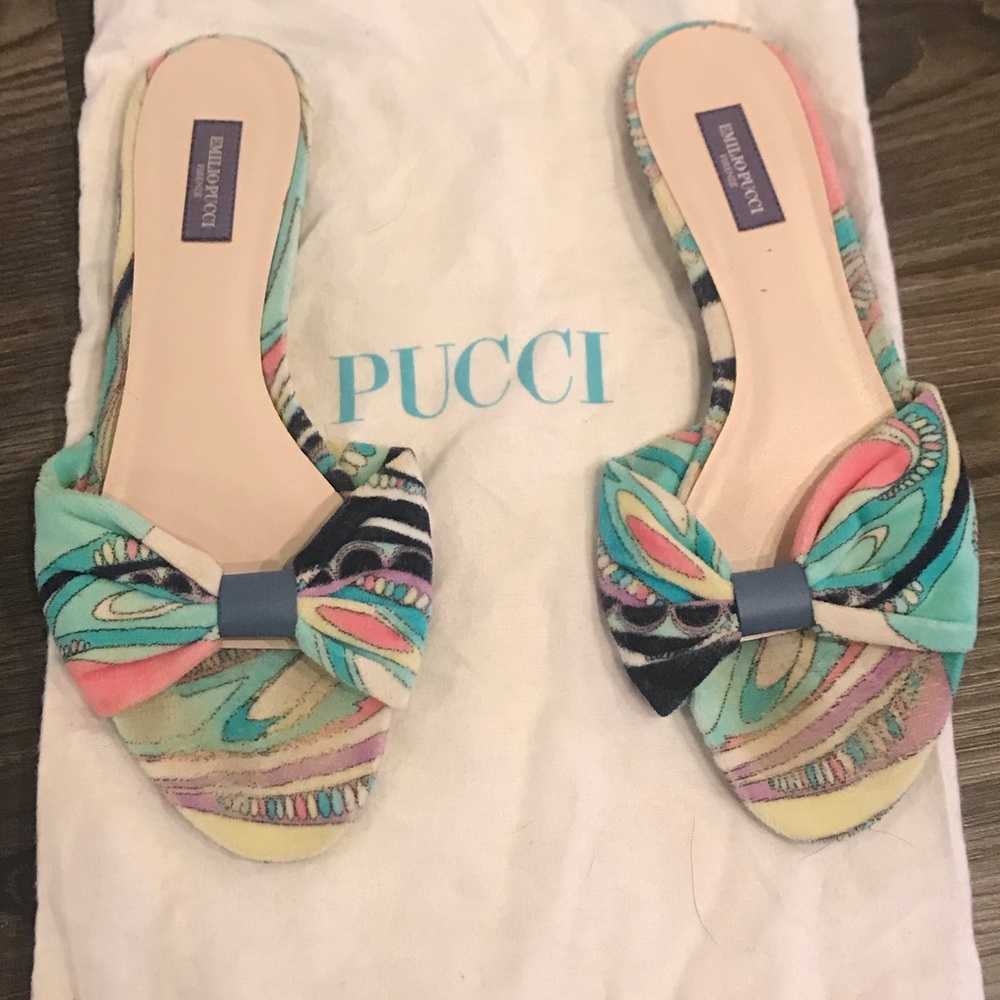 Emilio Pucci Paisley Sandals